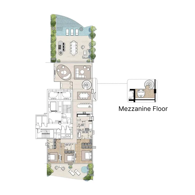3 bedroom layout