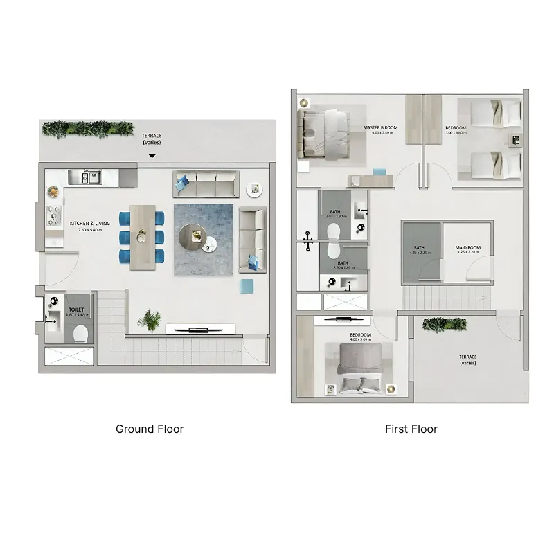 3 bedroom layout