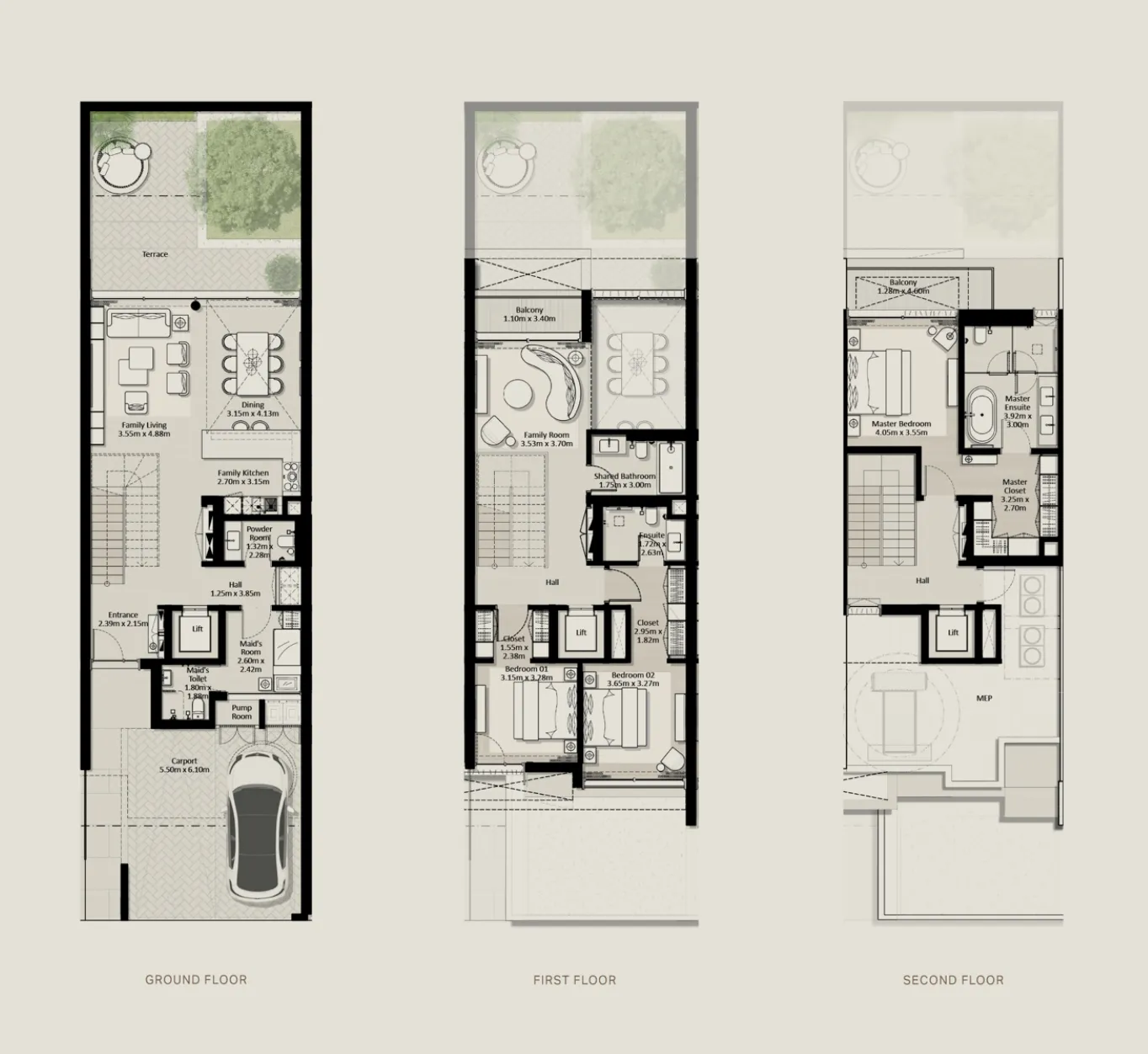 3 bedroom layout
