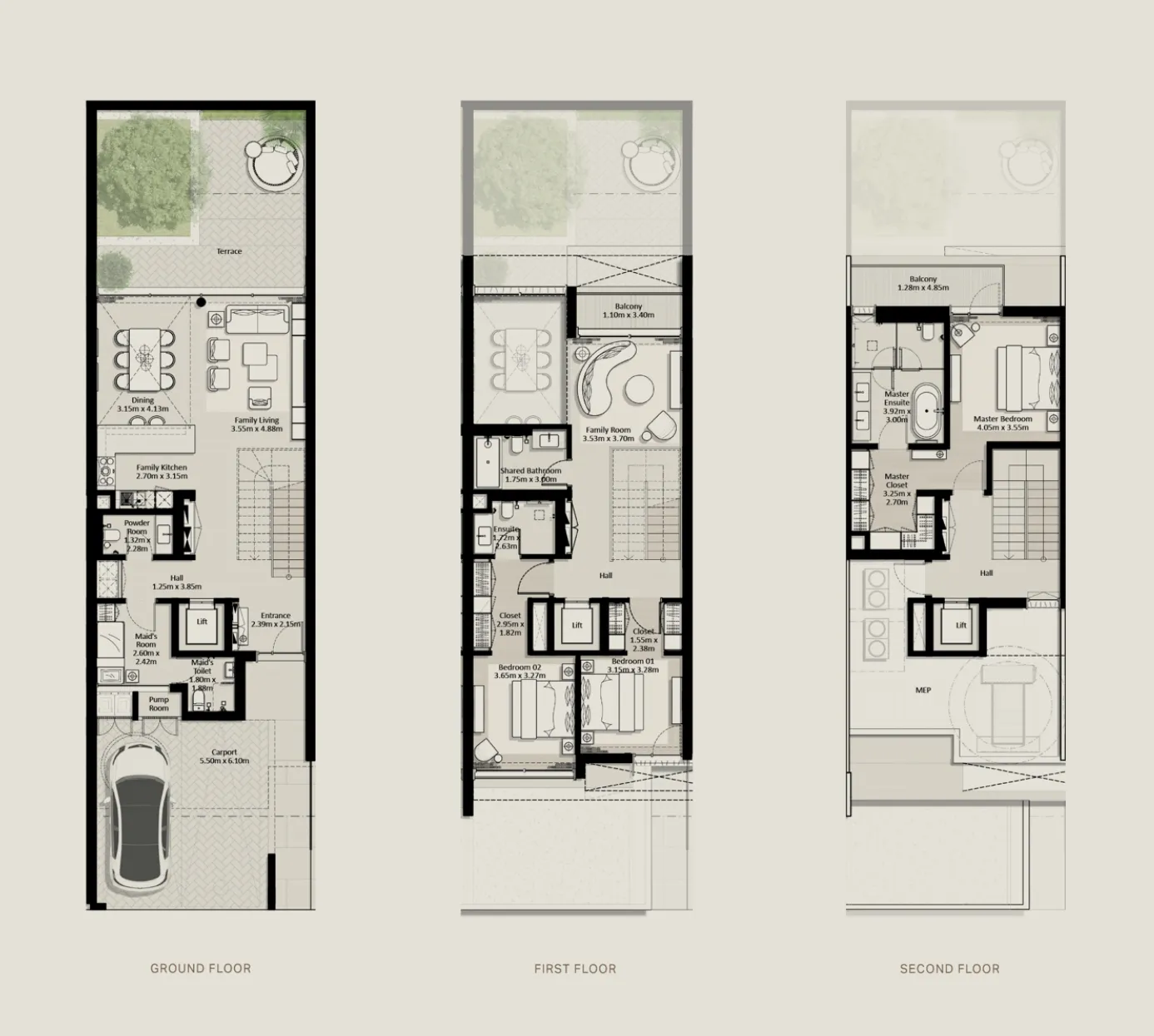 3 bedroom layout