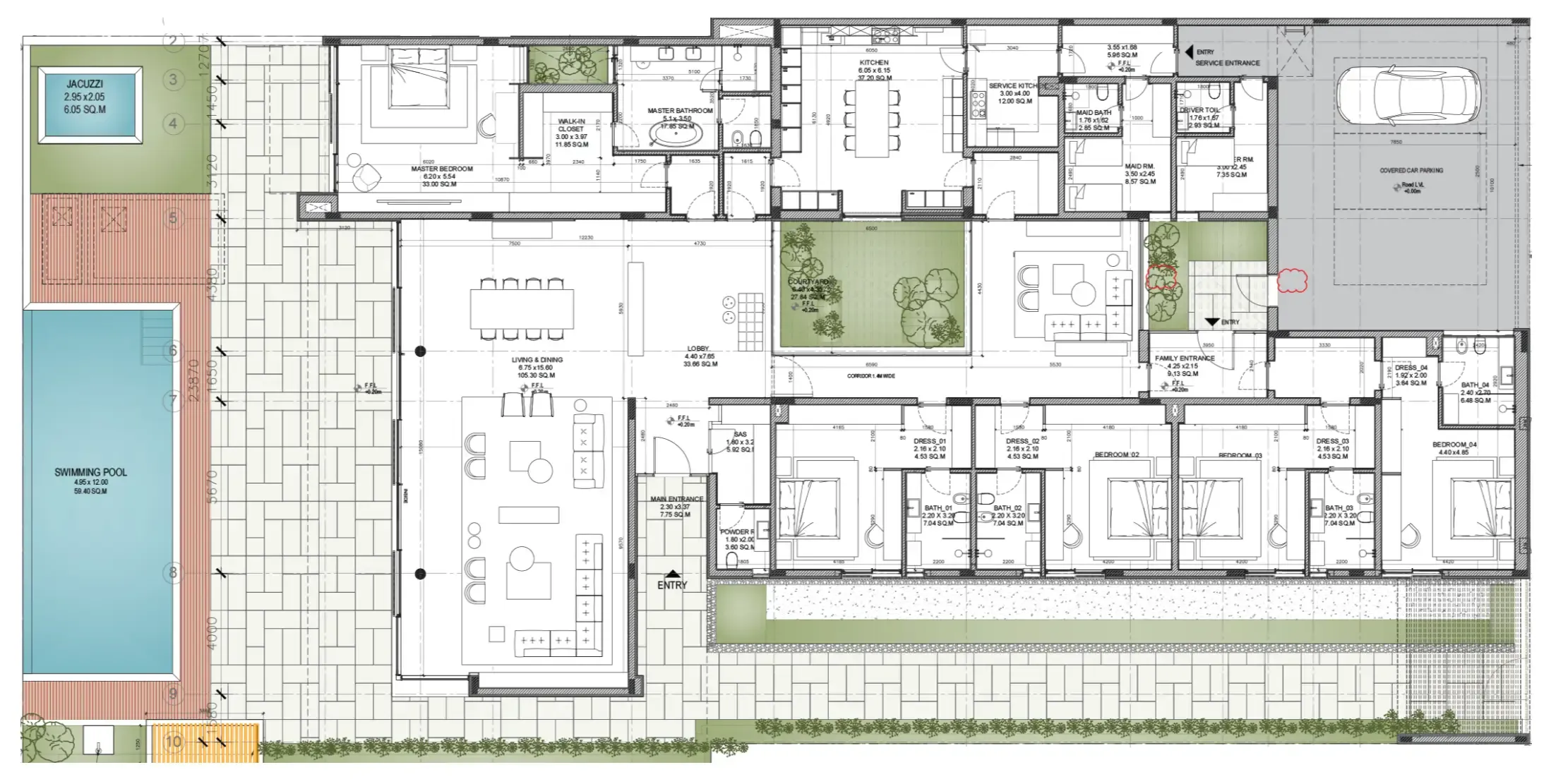 5 bedroom layout