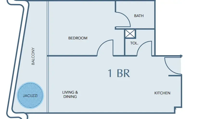 1 bedroom layout