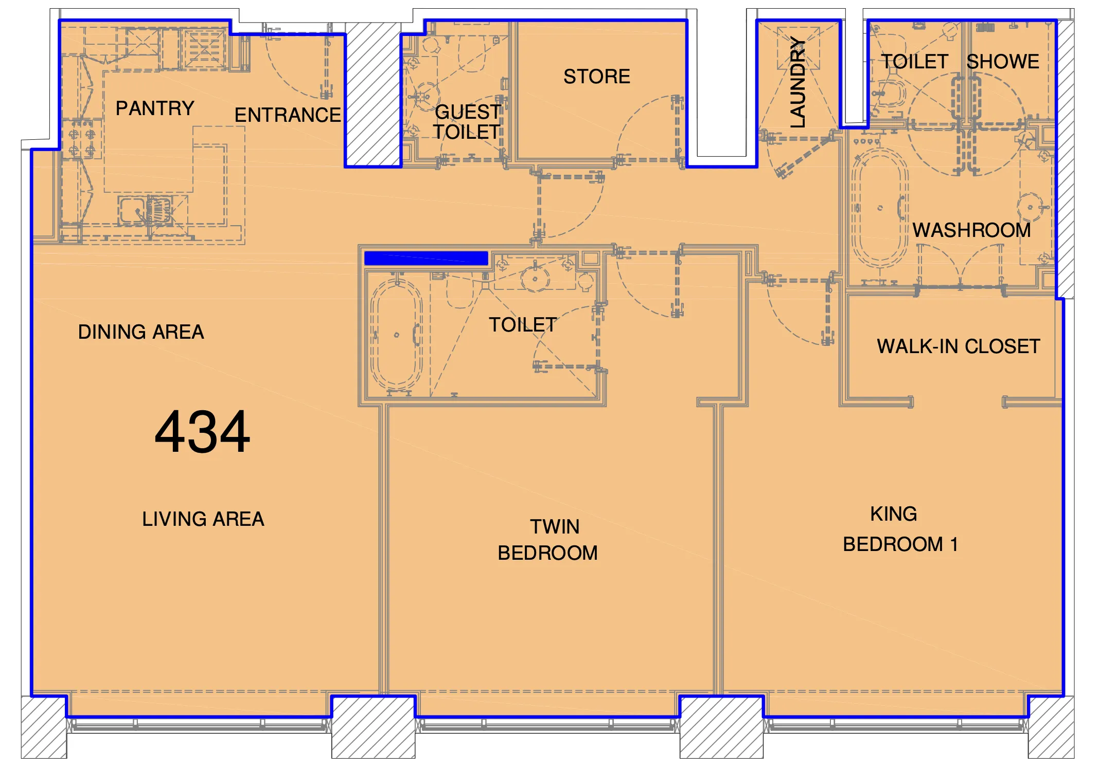 2 bedroom layout