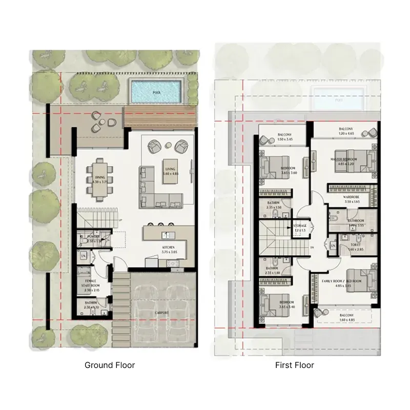 4 bedroom layout