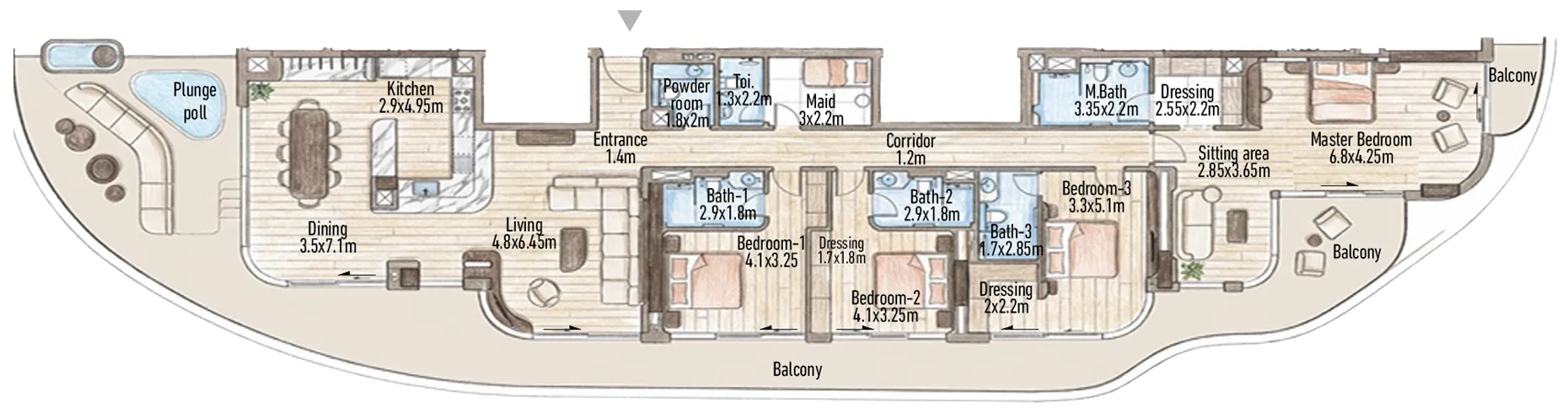 4 bedroom layout