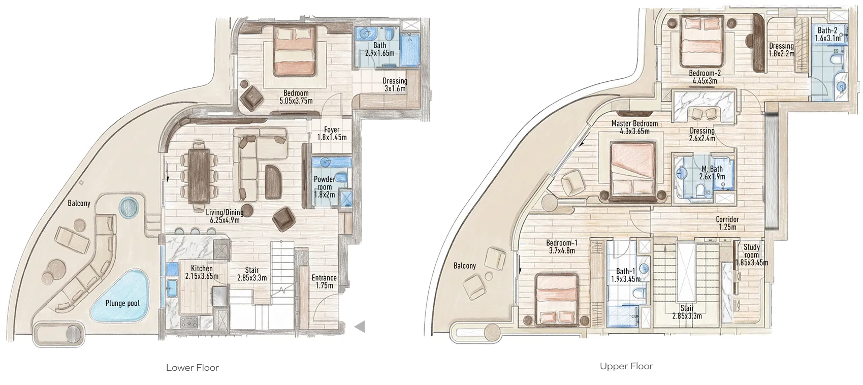4 bedroom layout