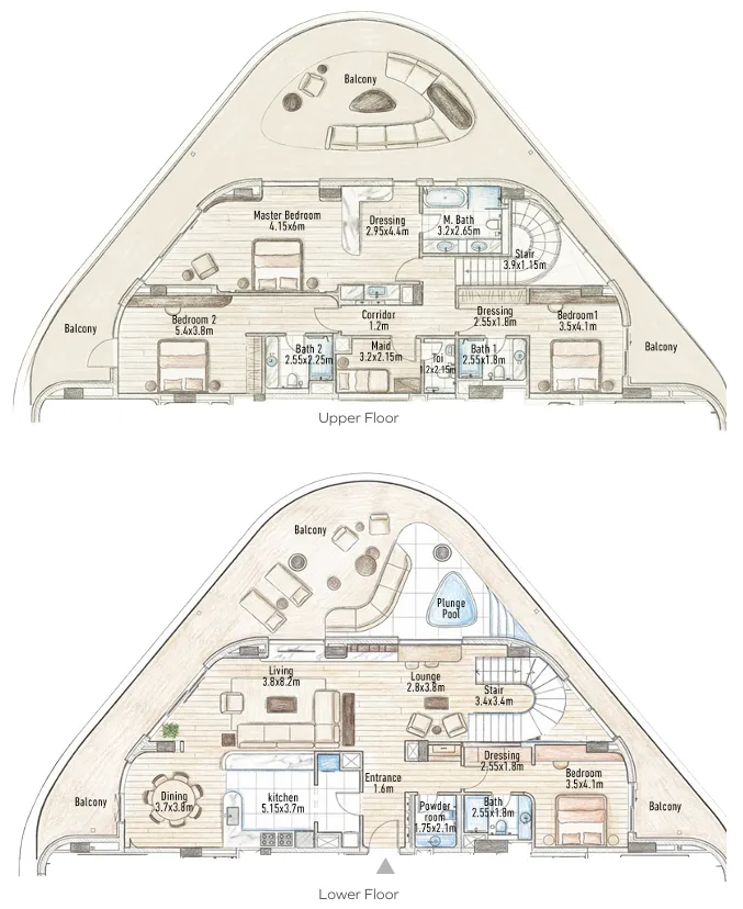 4 bedroom layout