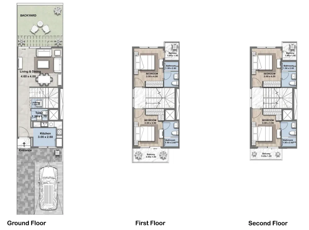 4 bedroom layout