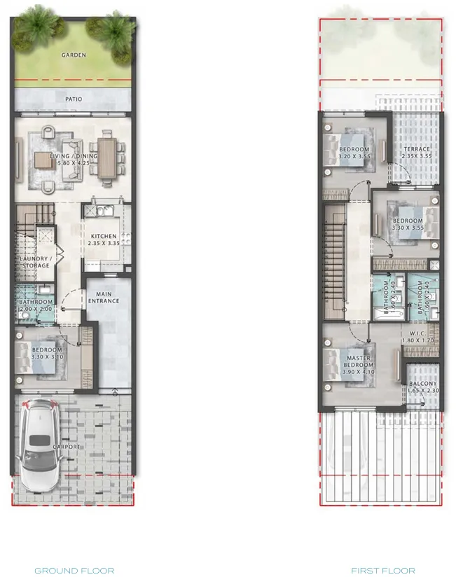 4 bedroom layout