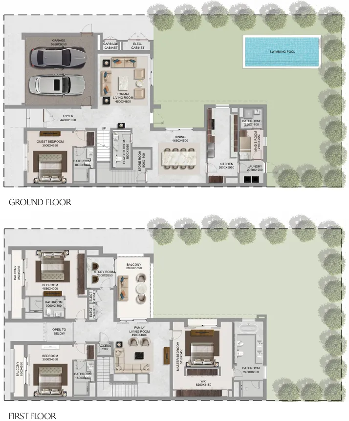 4 bedroom layout