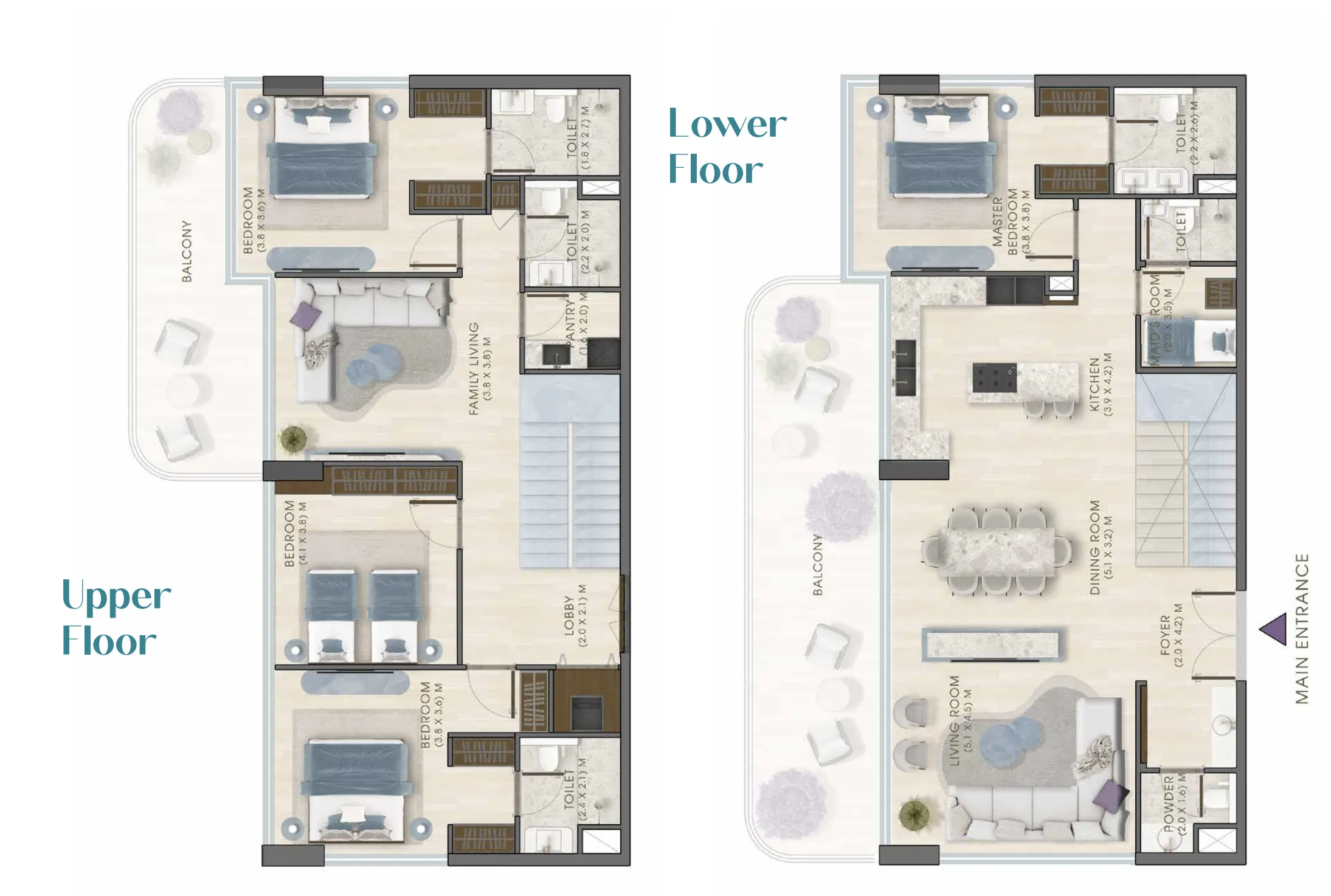 4 bedroom layout