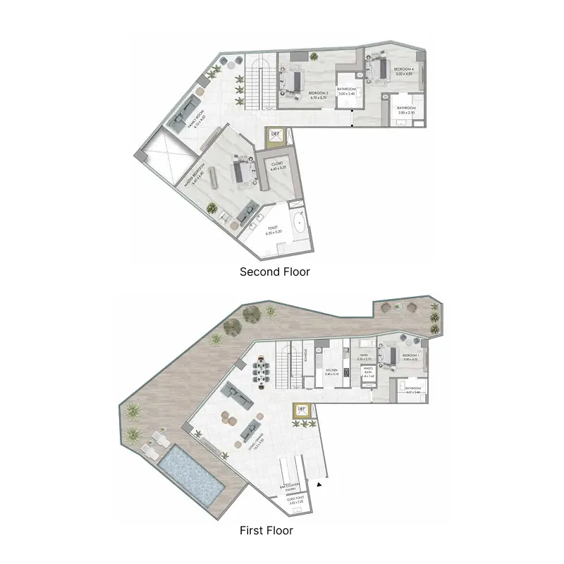 4 bedroom layout