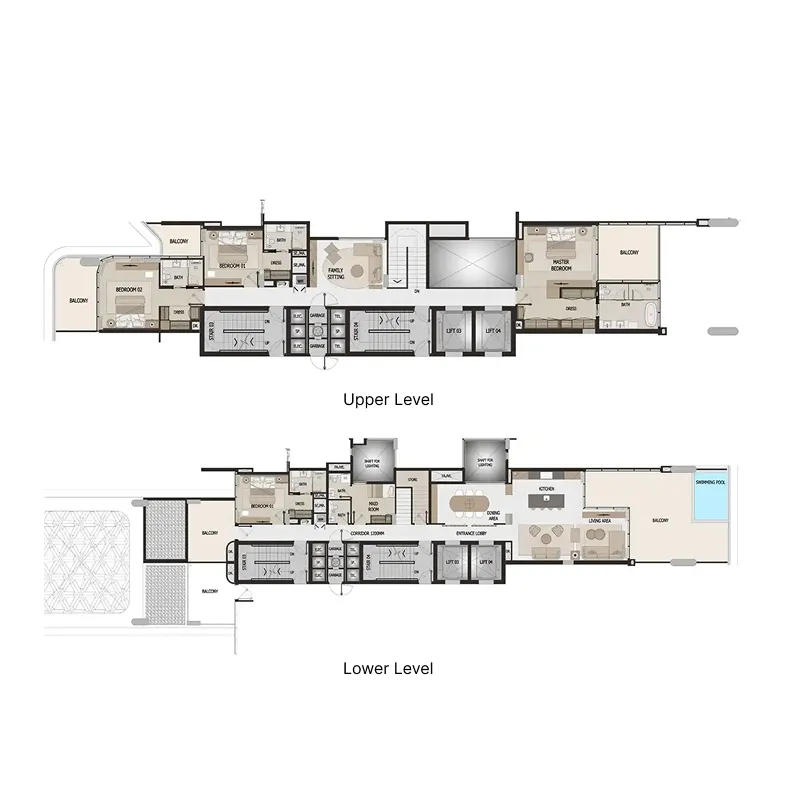 4 bedroom layout