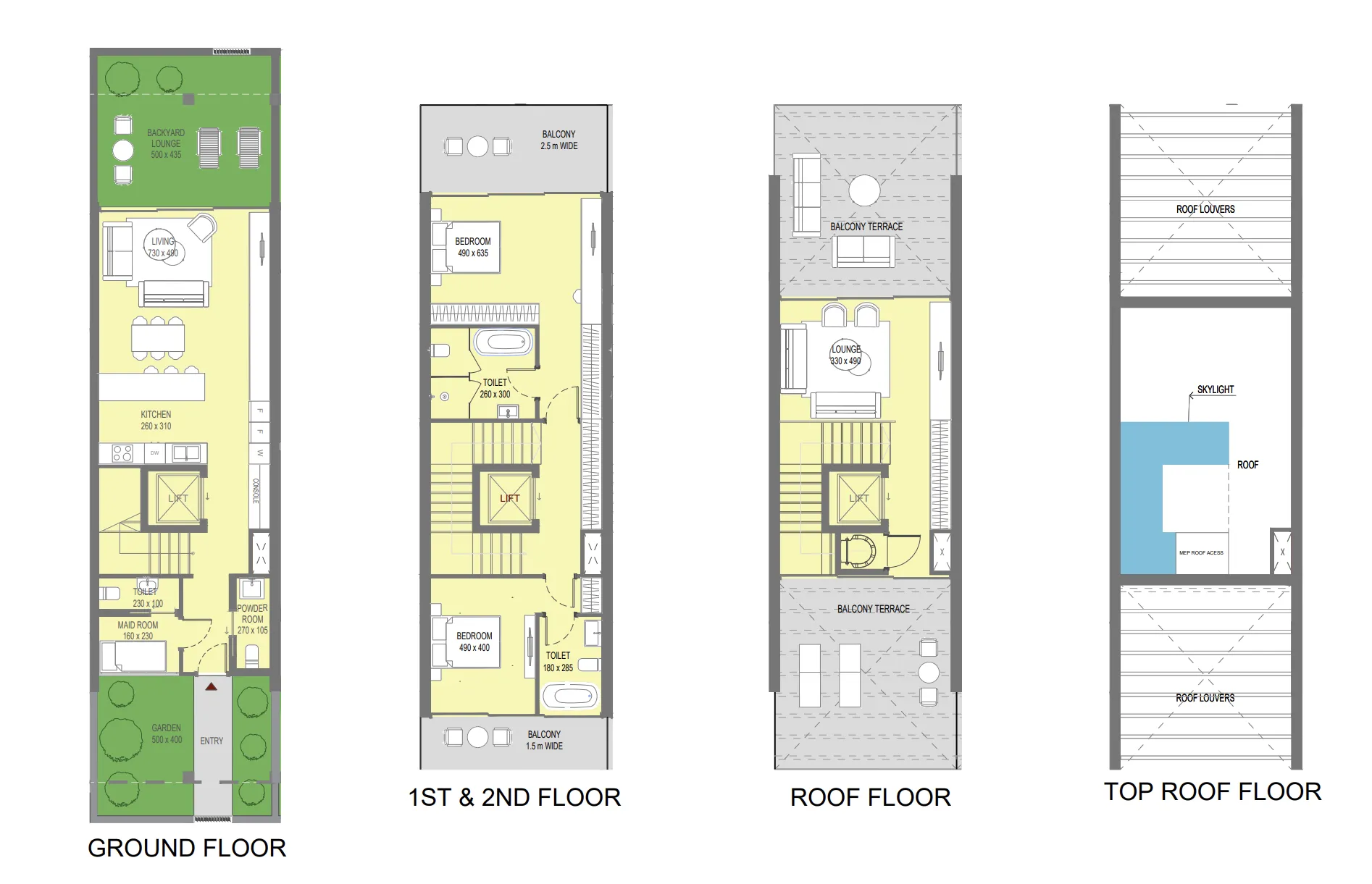 4 bedroom layout