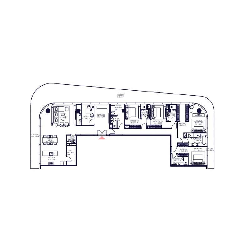 4 bedroom layout