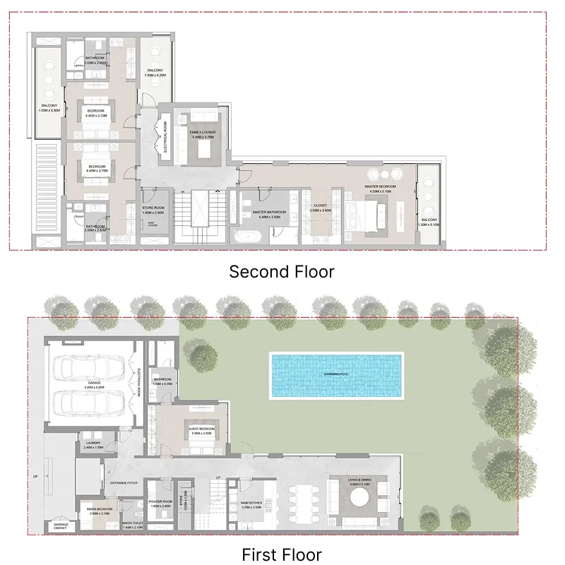 4 bedroom layout