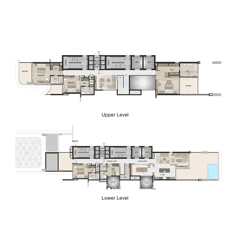 4 bedroom layout
