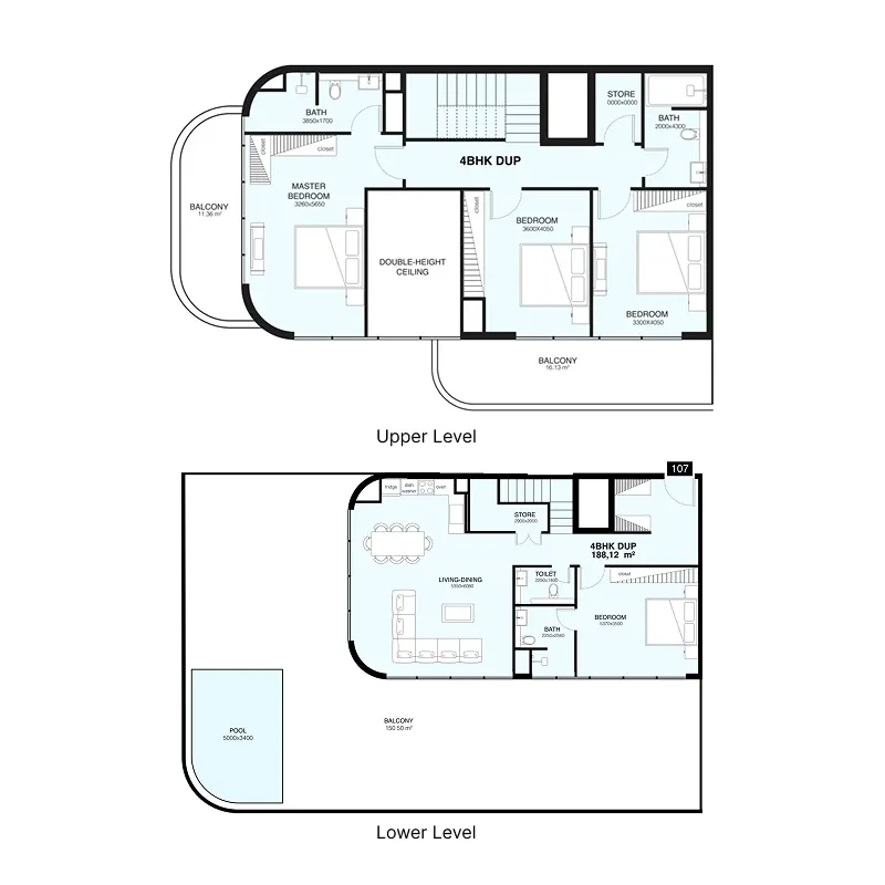 4 bedroom layout