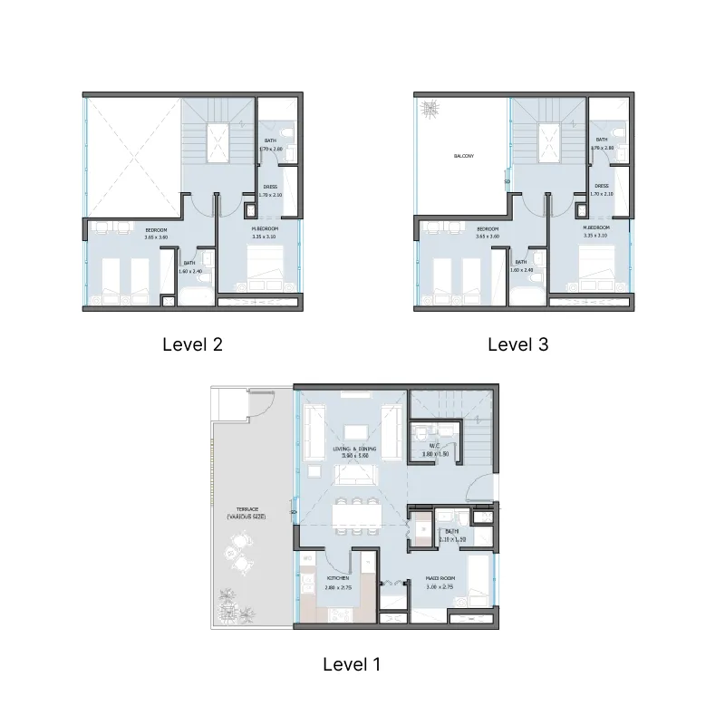 4 bedroom layout