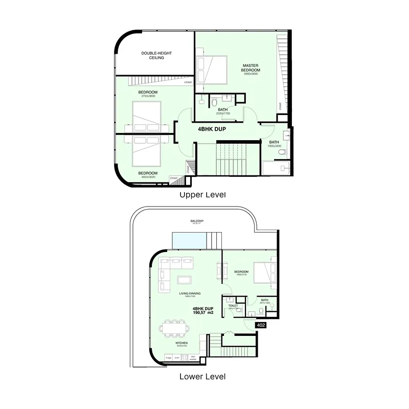 4 bedroom layout