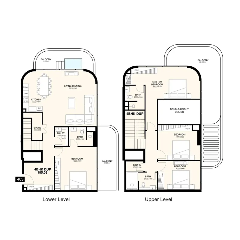 4 bedroom layout