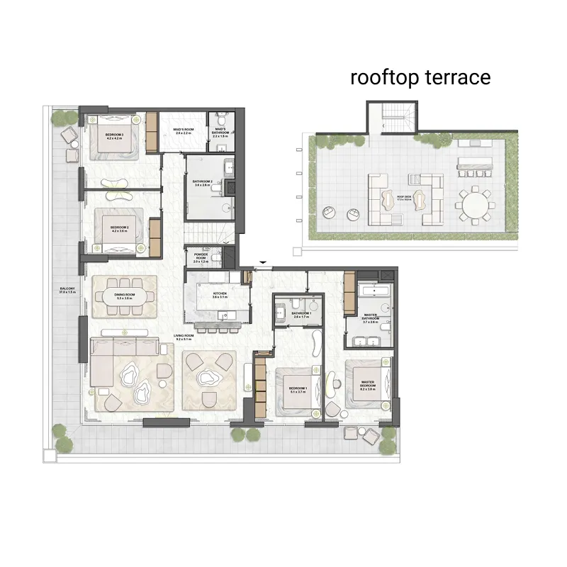 4 bedroom layout
