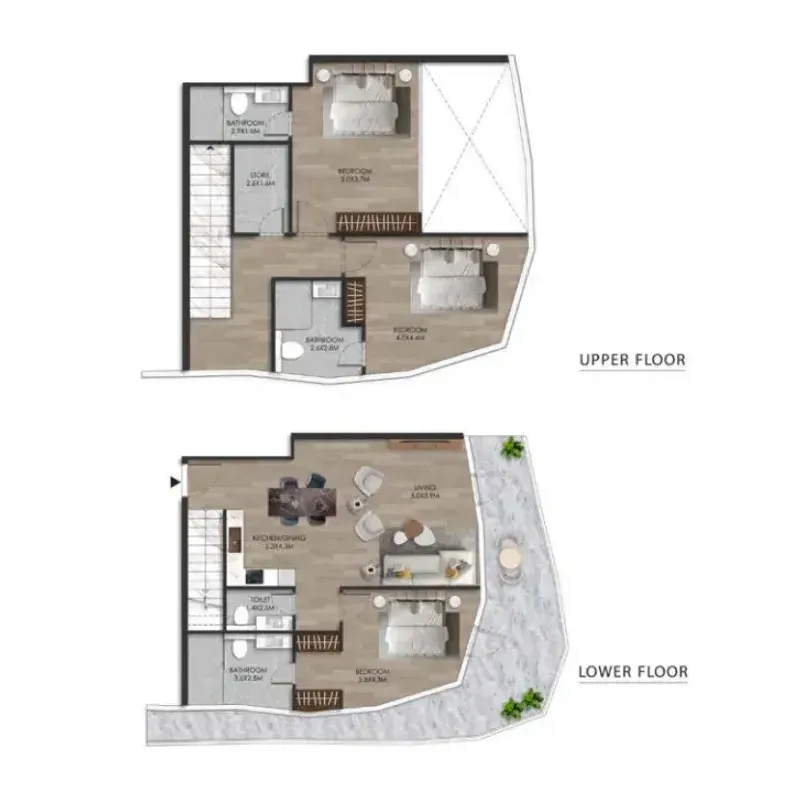 3 bedroom layout