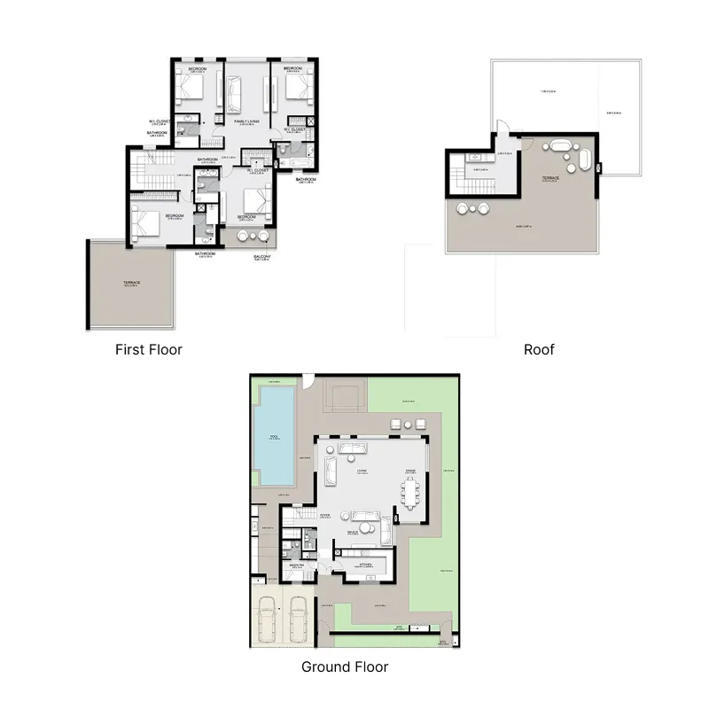 4 bedroom layout
