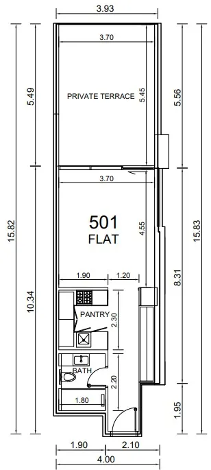 0 bedroom layout