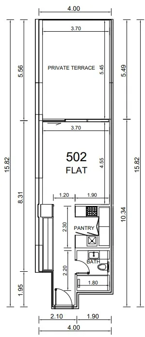 0 bedroom layout