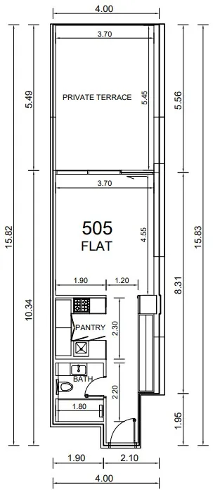0 bedroom layout
