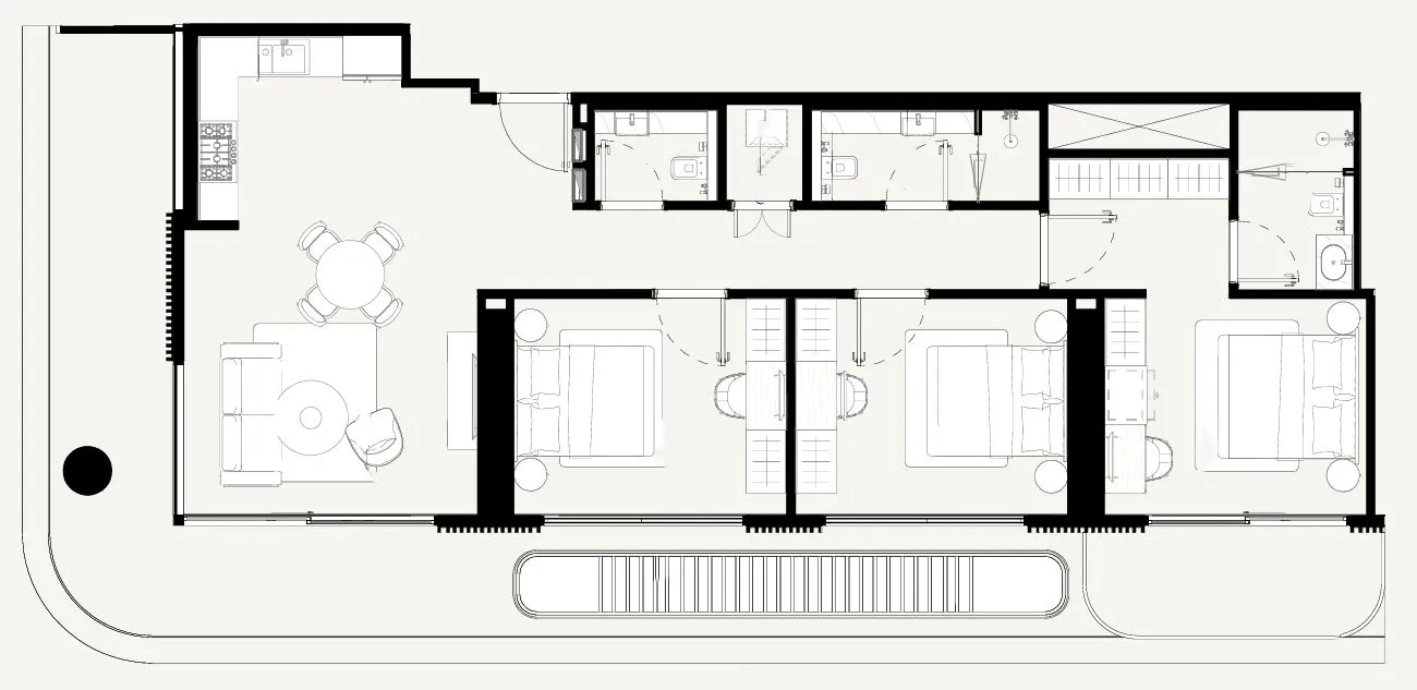 3 bedroom layout