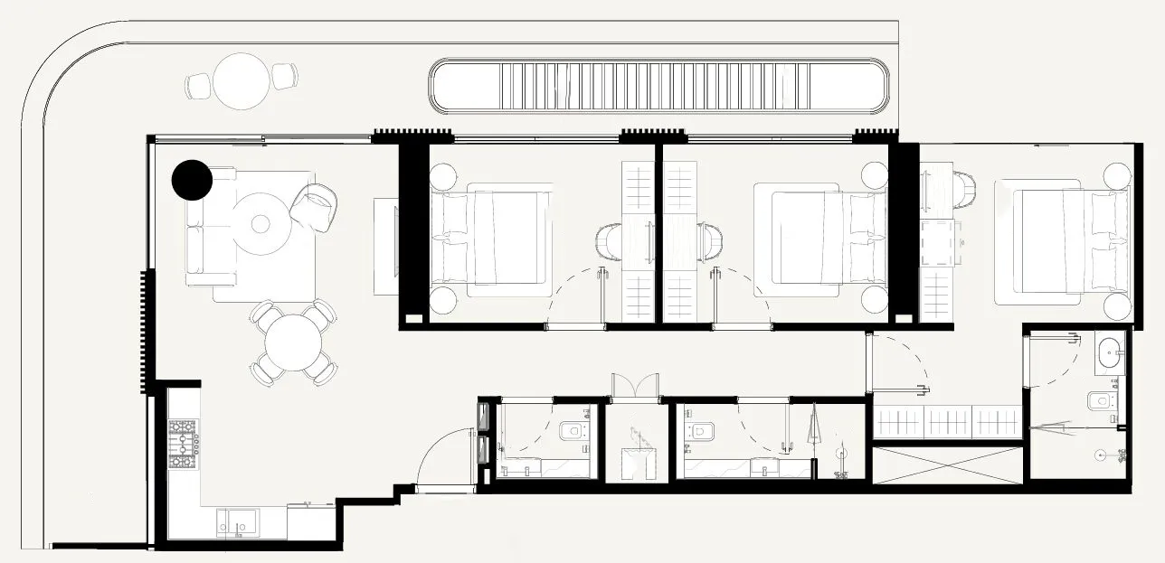 3 bedroom layout