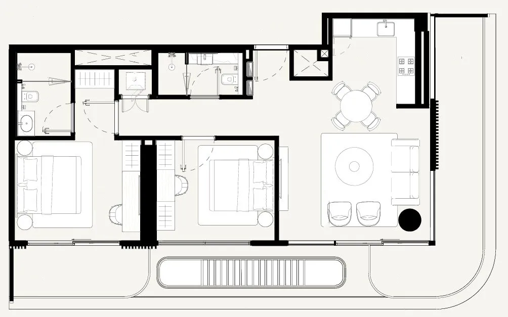 2 bedroom layout