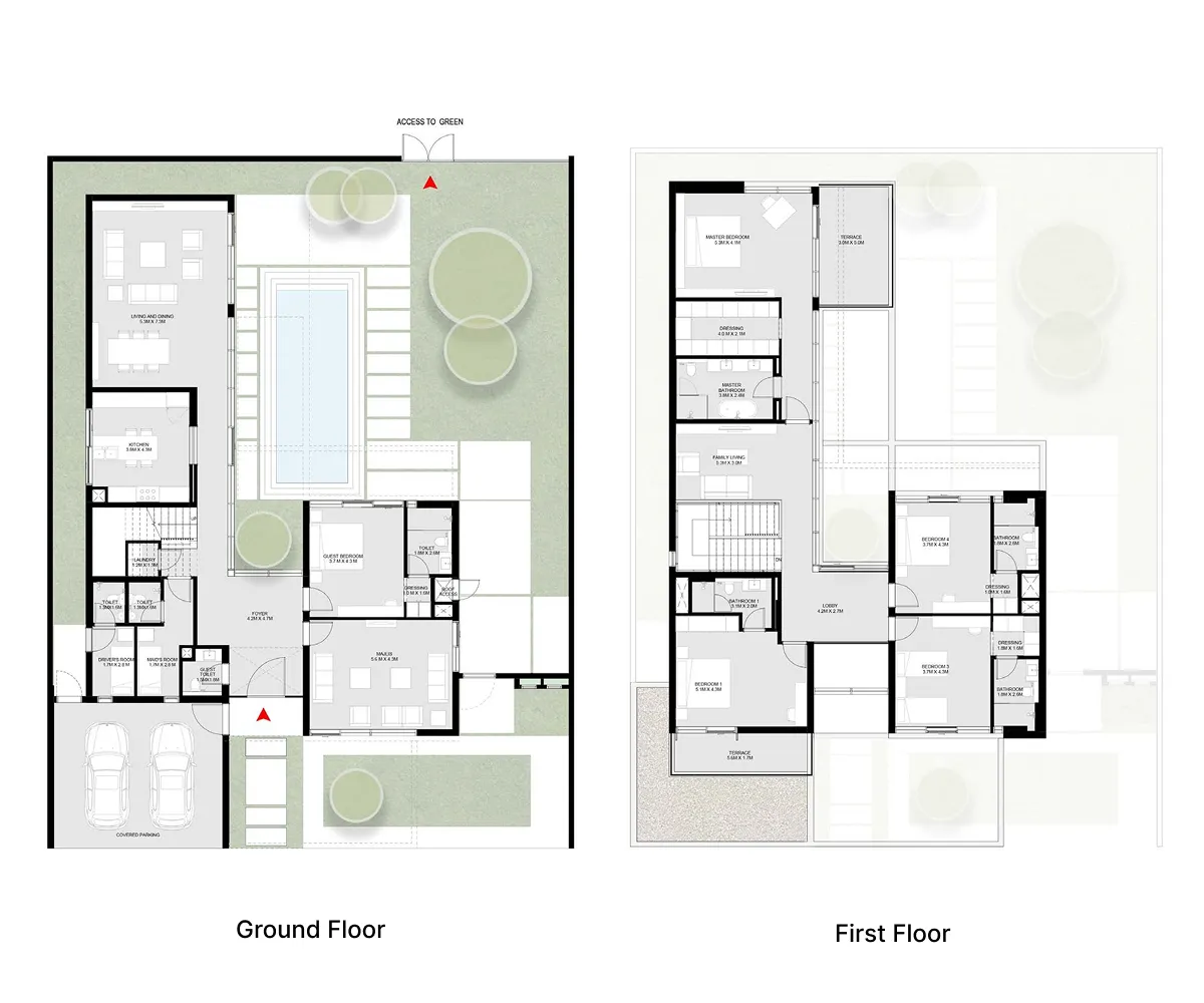 5 bedroom layout