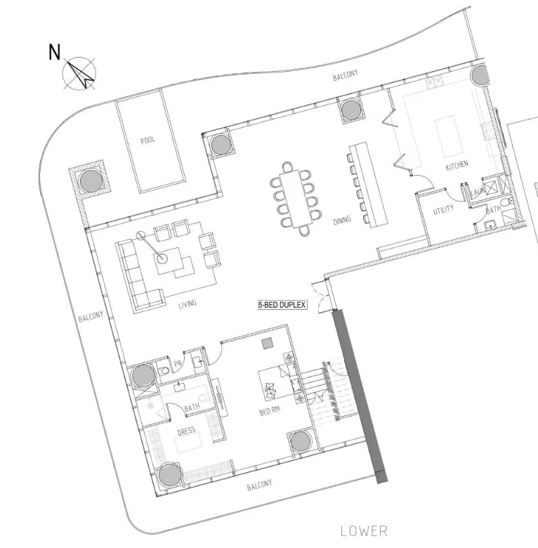 5 bedroom layout