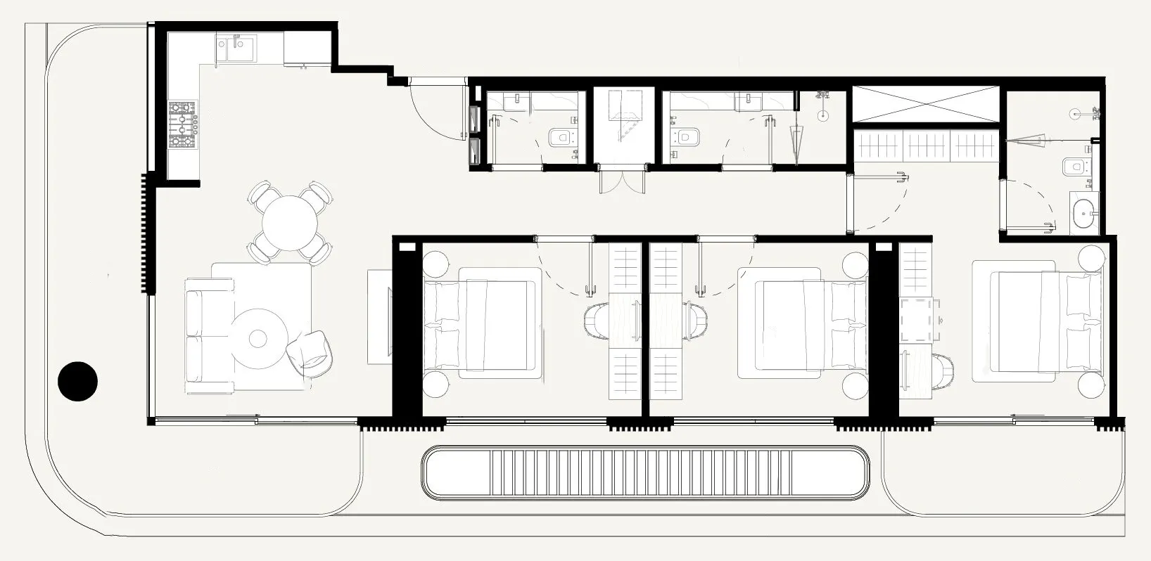 3 bedroom layout