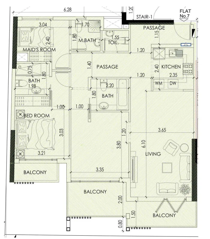 2 bedroom layout