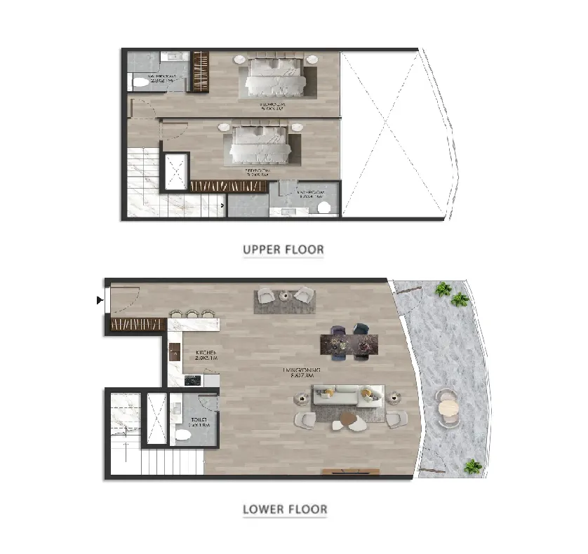 2 bedroom layout