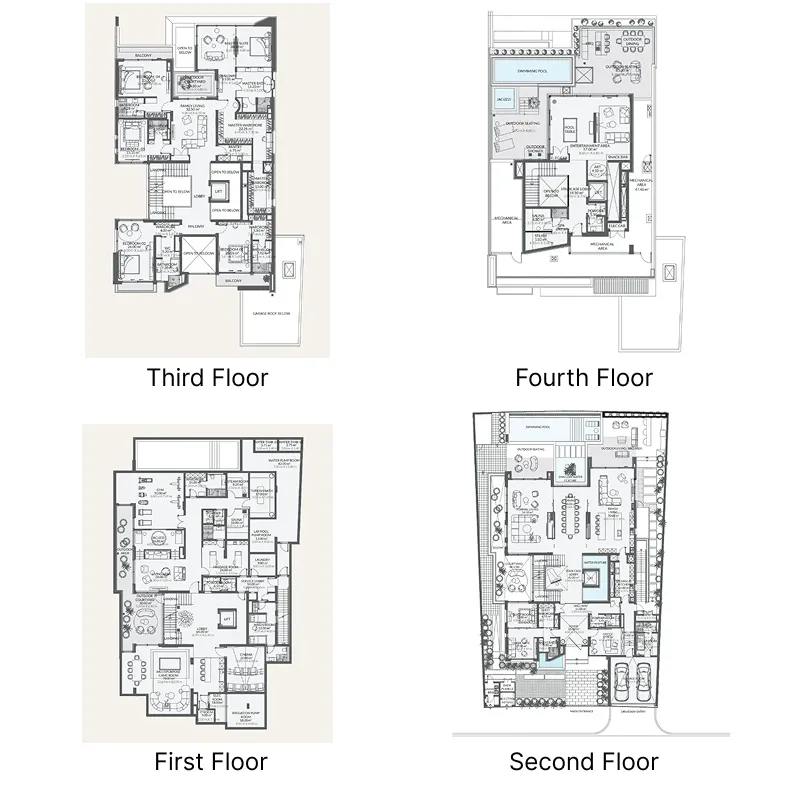 6 bedroom layout