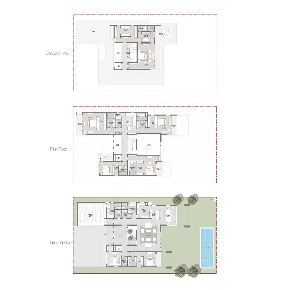 6 bedroom layout