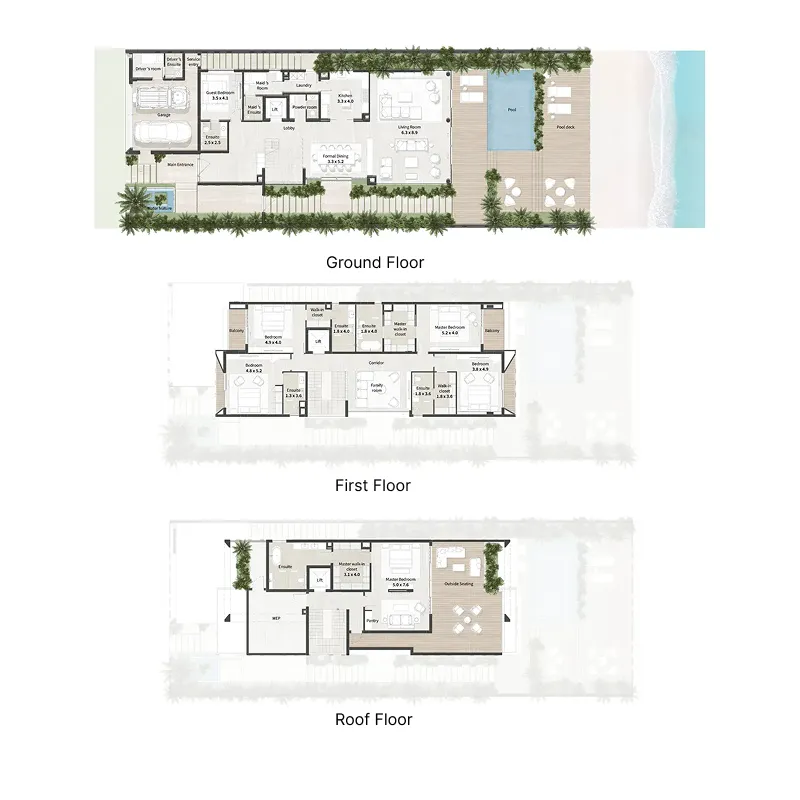 6 bedroom layout