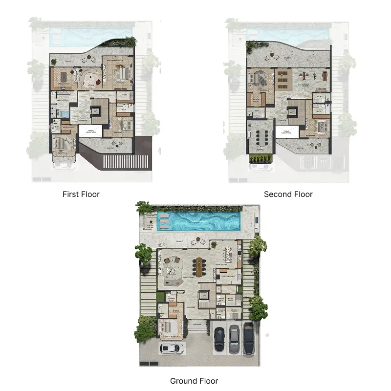 6 bedroom layout