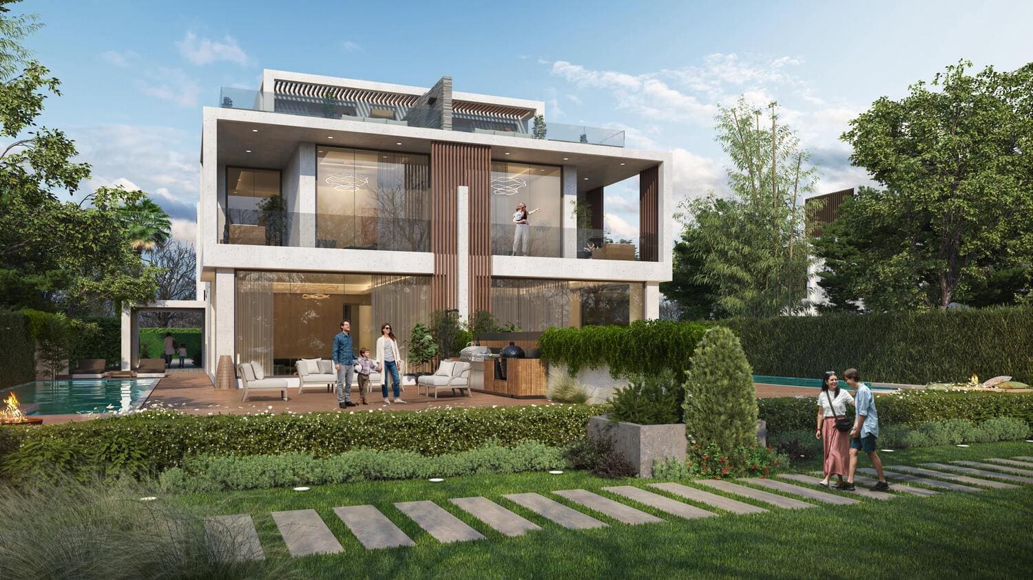 Twin villas