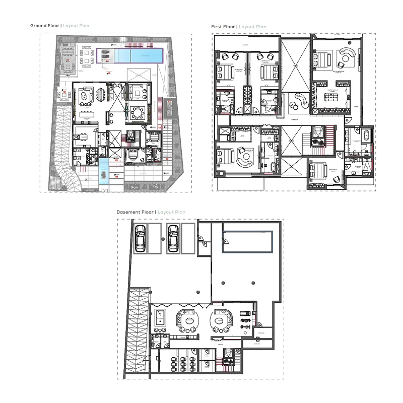 7 bedroom layout