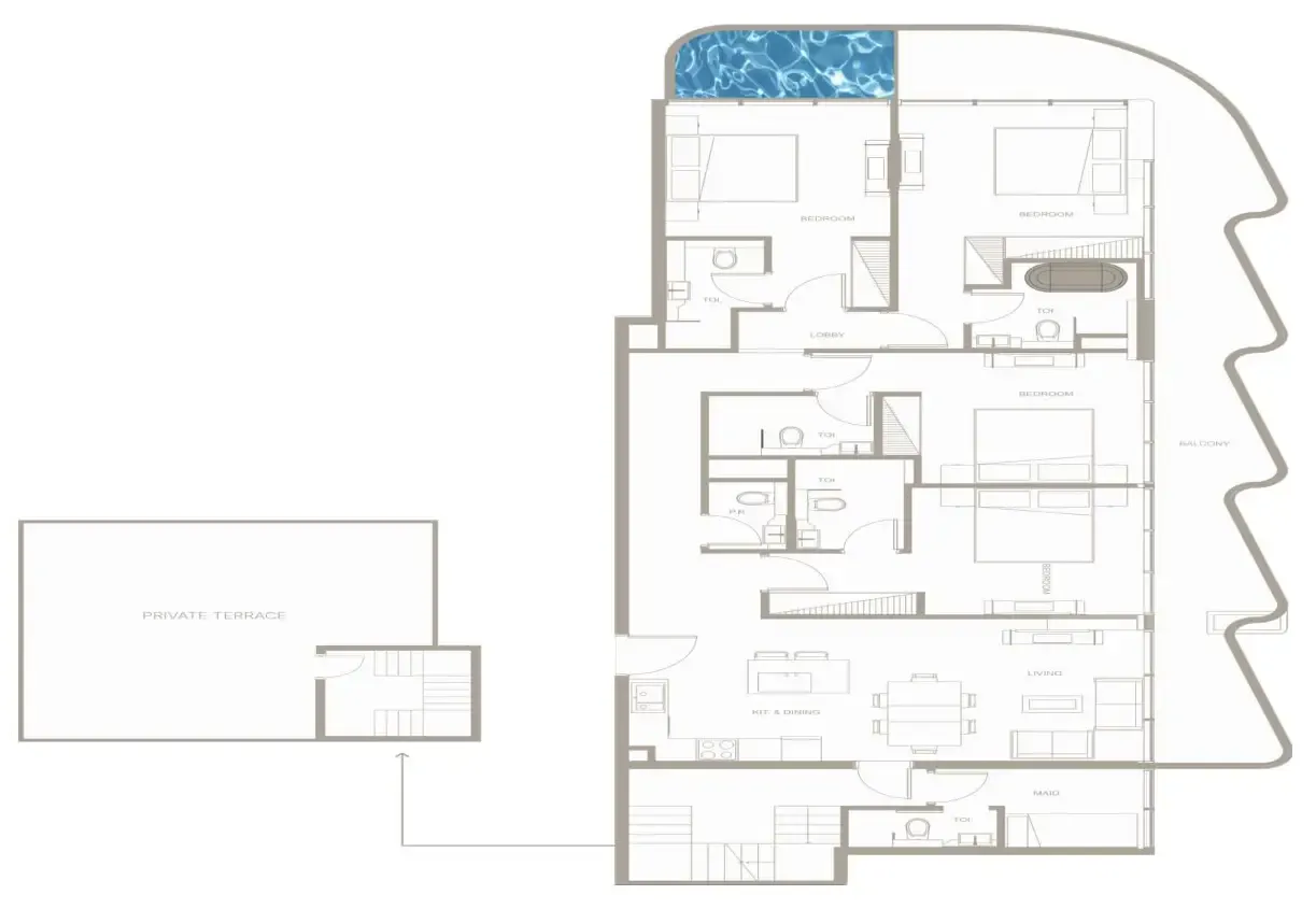 4 bedroom layout