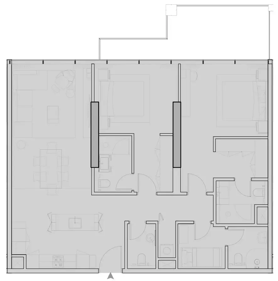 2 bedroom layout