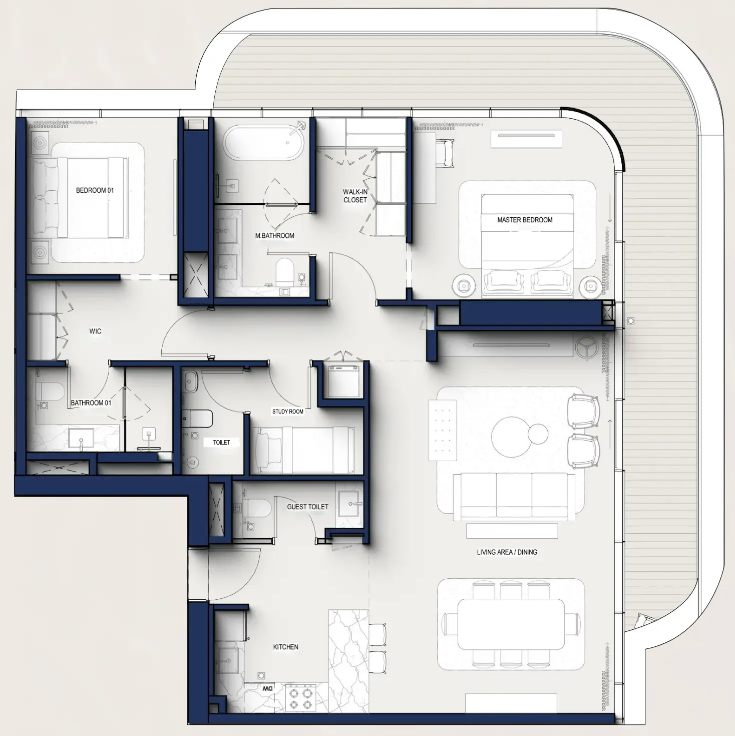 2 bedroom layout