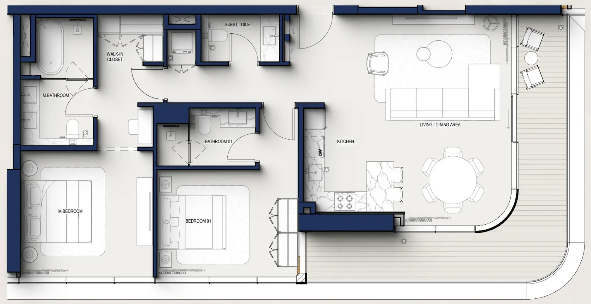 2 bedroom layout