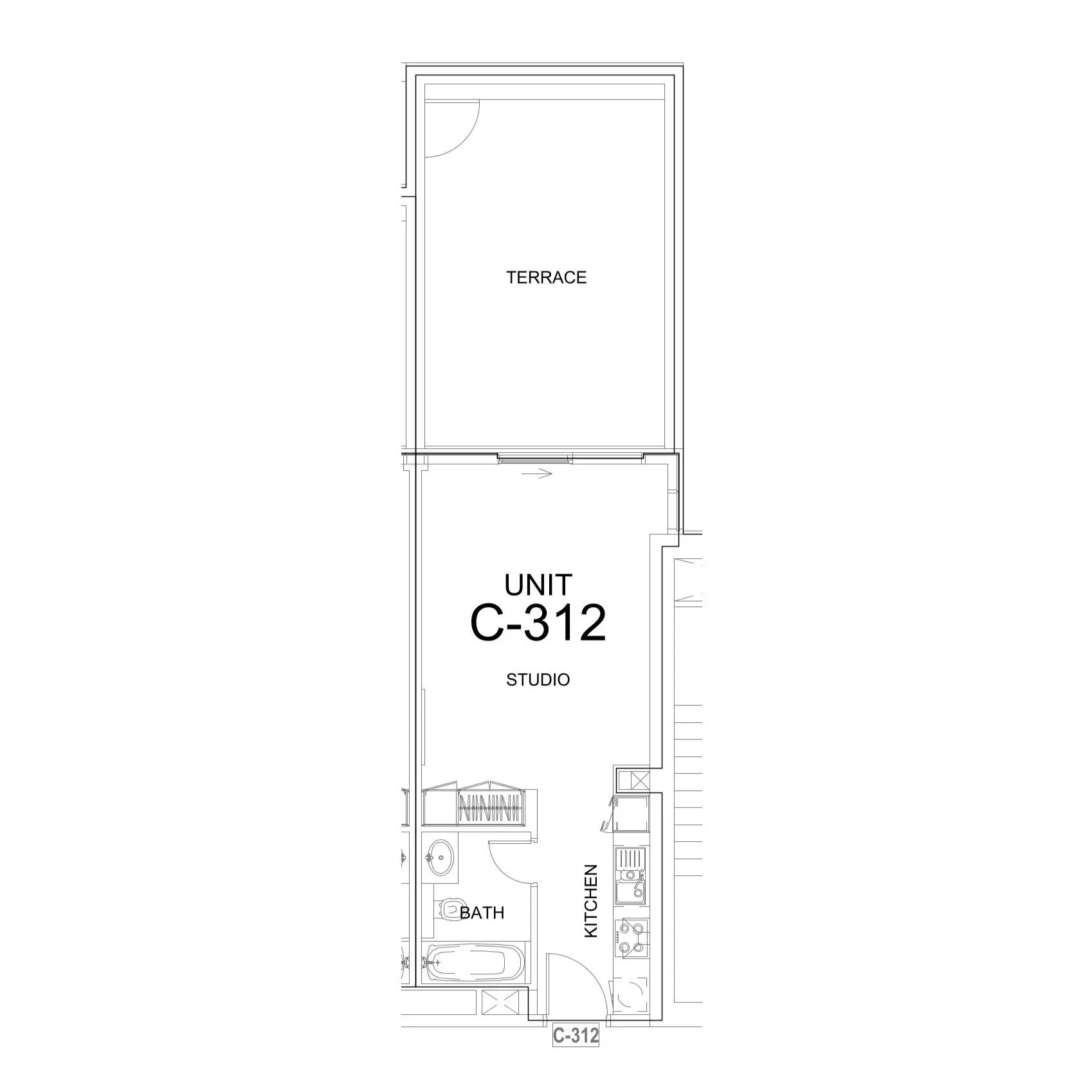 0 bedroom layout
